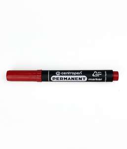 Маркер Centropen 2,5 мм красный толстый 1/10
